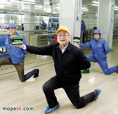 杭州海久控股集團總裁陳剛-天豐電源摩托車鋰電池