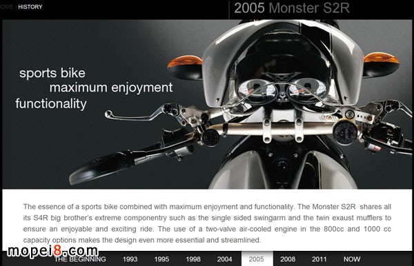 2005 MONSTER S2R��ͬ�r�Ƴ�800cc/1,000cc�汾
