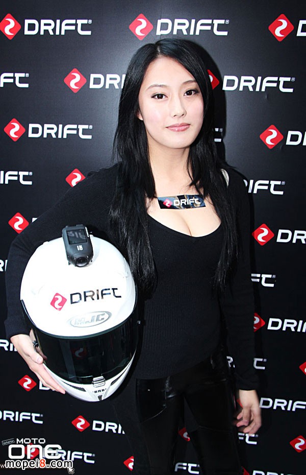 Vita今次來港出席香港電單車節Drift高清運動鏡頭宣傳活動