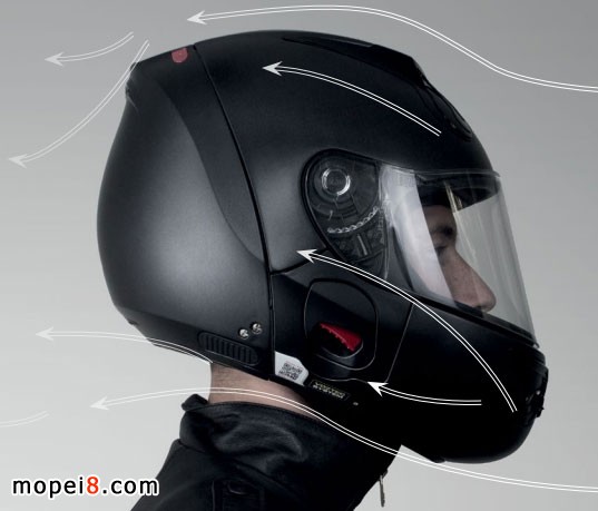 后掀摩托車頭盔