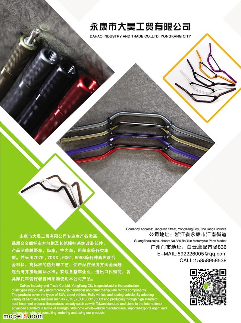 中國摩托車配件外貿市場指南-摩托車LED廠